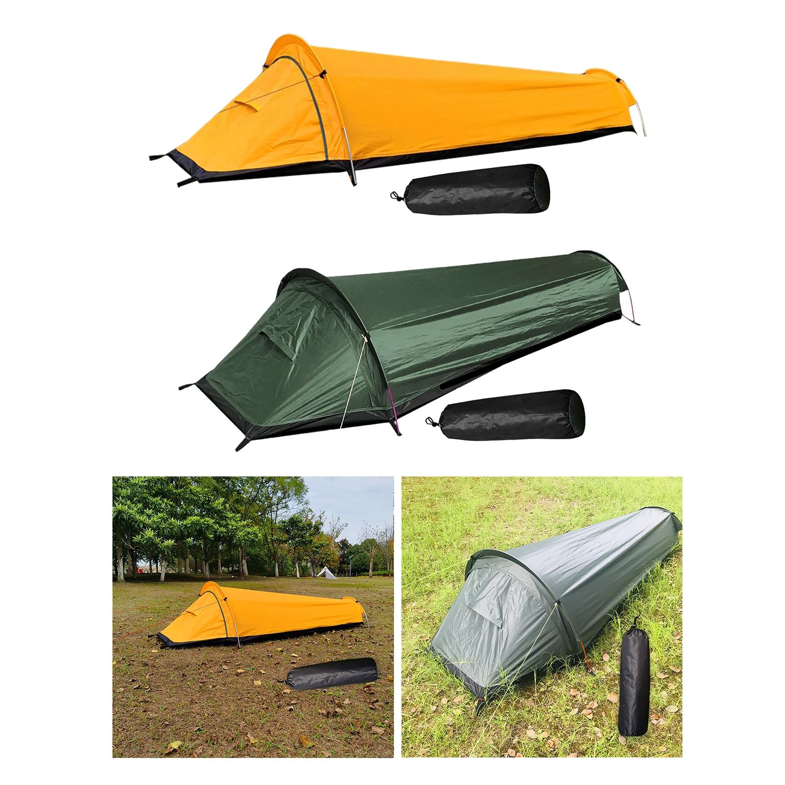 Cheap Goat Tents Portable Camping Tent Waterproof 1 Person  Shelter easy  Windproof for Fishing Hiking Mountaineering Outdoor Activities Beach   